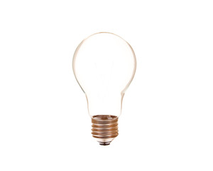 Light bulb isolated on a white background