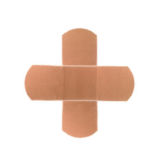 Medical patch isolated on white