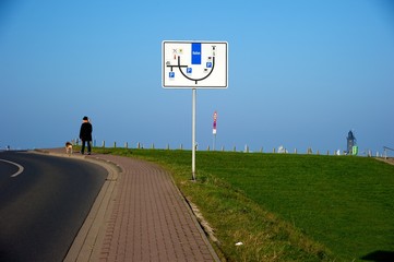 Landschaft am Nordseedeich