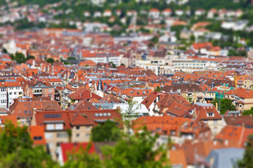 Stadt Stuttgart - Tilt Shift Effekt