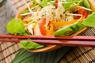 chicken's breast fillet with sprouted © Dar1930