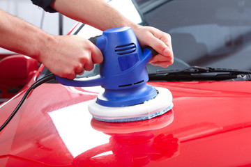 Naklejka premium Auto polisher
