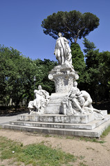 Rom Villa Borghese Goethe Denkmal