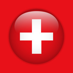 Switzerland Flag Glossy Button
