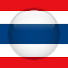 Thailand Flag Glossy Button