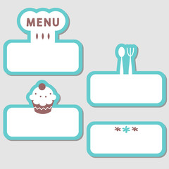 A set of elements for restaurant