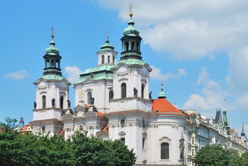 Fototapeta na wymiar Prague. St. Nicholas Church