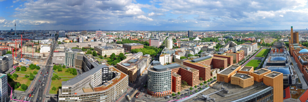Panoramafoto Berlin, Blick vom Hochhaus