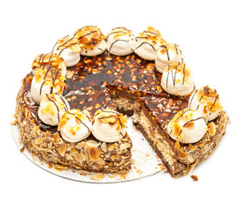 Cake isolated on white background