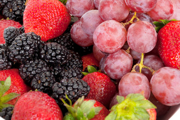 Assorted berries  background