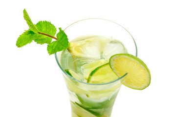 Mojito Cocktail in a Glass Beaker