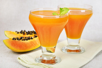 blended papaya juice