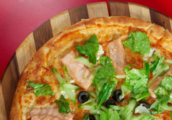 Pizza Atlantic salmon