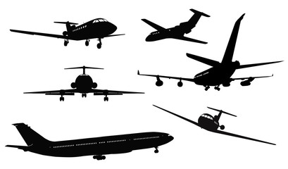 Aircraft silhouettes
