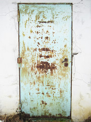 alte rostige Tür 9, geschlossen
