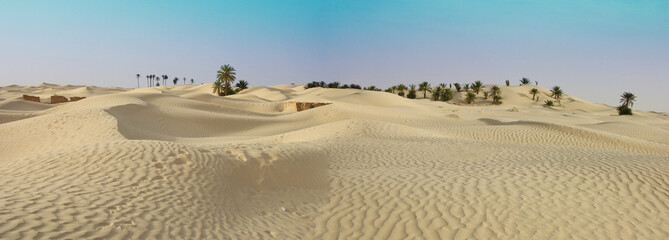 aube sur les dunes du sahara tunisien