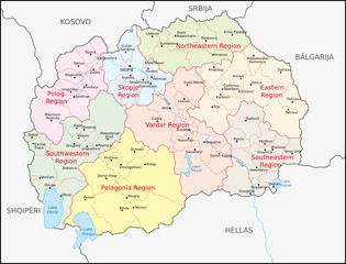Mazedonien Administrativ