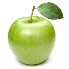 Green apples Isolated on a white background