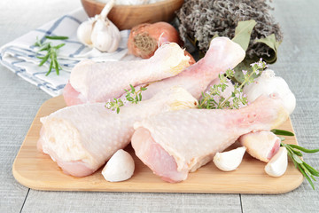 raw chicken/ drumsticks