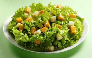 salad of assorted cheeses