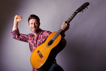 musician with classic guitar