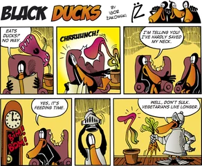 Papier Peint photo Autocollant Des bandes dessinées Black Ducks Comics épisode 75