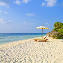 Tropical beach of Maldives