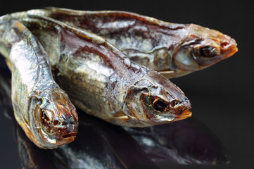 Dried fish closeup