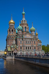 Fototapeta na wymiar Kościół Zmartwychwstania Petersburgu