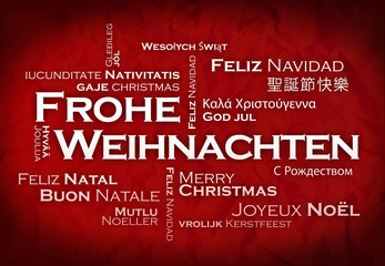 Frohe weihnachten tag-cloud