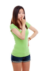 Thinking young woman