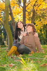 Fototapeta premium mutter tochter park