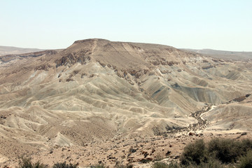 Ein Avdat Canyon in Negev desert, Israel
