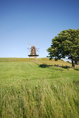 Fototapeta na wymiar Windmühle Kullabygden (Schweden)