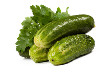 cucumber and parsley