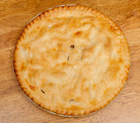 Freshly baked homemade apple pie