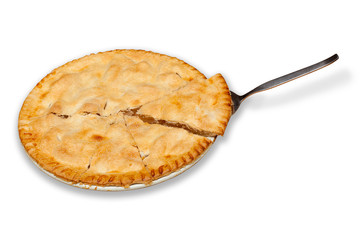 Freshly baked homemade apple pie