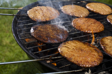 Steak, Grilling at summer weekend