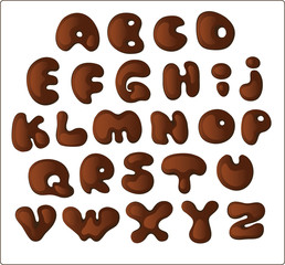 hocolate alphabet