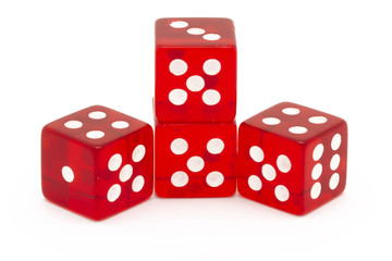 four red dice