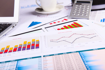 Obraz premium Financial papers on the table