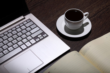 Coffee at business workplace