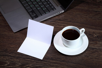 Coffee at business workplace