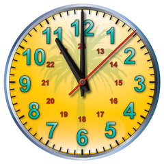 11 tropical clock