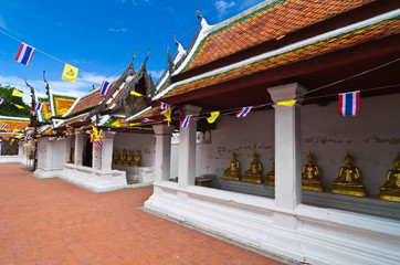 Beautiful Thai Temple in Phetchaburi Province,Thailand,Public ar