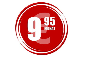 Preis 9,95 rot