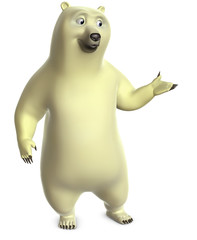 cartoon polar bear