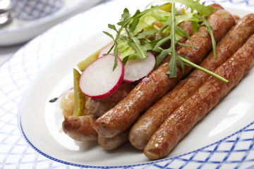 sausages and potatoes