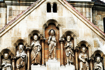 Church of Jak, Vajdahunyad castle, Budapest, Hungary © Nneirda