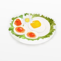 Fried egg sunnyside up